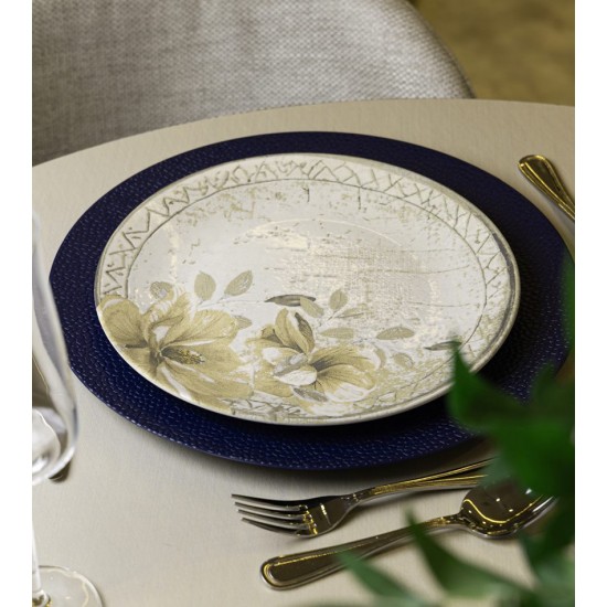 Prato Raso 26cm Magnolia Bege Cerâmica Wolff